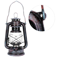 1 x RAW Customer Returns MAGT kerosene lamp oil lamp, 24cm retro petroleum lamp vintage iron glass oil lamps petroleum lantern storm lantern for home decoration - RRP €23.49