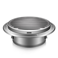 1 x RAW Customer Returns Aygrochy ventilation grille 150mm, 304 stainless steel round exhaust grille screwing insect screen flange ventilation grille louvre grille - RRP €18.14