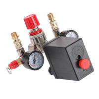 1 x RAW Customer Returns ORAZIO air compressor pressure switch G1 4 220V 16A with double outputs and safety valve pressure gauge regulator, high performance pressure switch control valve SP24111008 - RRP €24.0