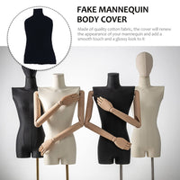 1 x RAW Customer Returns POPETPOP Mannequin with Stand Lycra Fabric Mannequin Display Dummy for Women Hairdresser for Fashion Designer Retail Mannequin Torso - RRP €20.4