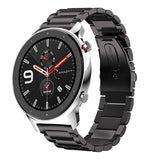 1 x RAW Customer Returns Aimtel Bracelet Compatible with Amazfit GTR 47mm Bracelet for Amazfit GTR GTR 2 GTR 2e GTR 3 GTR3 Pro GTR 4 Samsung Galaxy Watch 3 45mm HuaWei GT2 Pro GT2e 4 4 Pro 22mm Stainless Steel Metal Bracelet Black  - RRP €18.88