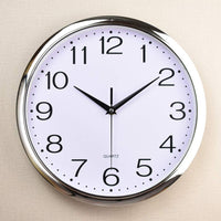 1 x RAW Customer Returns Outpicker Wall Clock Without Ticking Noises 30cm Modern Quartz Silent Wall Clock Creeping Second, for Living Room Children s Room Kitchen Outdoor Black  - RRP €20.44