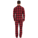 1 x RAW Customer Returns Mnamo Men s Check Pajamas Long Sleeve Red Black Soft 2 Piece Pajamas Red and Black M - RRP €29.99