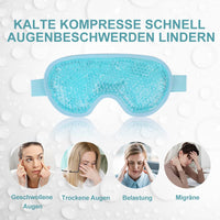 1 x RAW Customer Returns NEWGO Eye Mask Cooling Cooling Mask Face Cooling Glasses for Migraines, Headaches, Swollen, Tired Eyes, Dark Circles, Sinus Pain, Ice Eye Mask, Pack of 2 Blue  - RRP €17.14