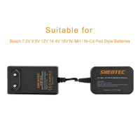 1 x RAW Customer Returns Shentec 9.6V 3.5Ah NI-MH Battery And Charger Replacement Battery for Bosch Battery PSR 960 BAT048 BAT100 BAT119 2607335272 2607335461 GSR 9.6VE-2 PSR 9.6VE-2 PSR960 - RRP €47.39