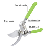 1 x RAW Customer Returns WORKPRO garden shears set 2-piece plant shears 205mm, tree shears, rose shears, flower shears for gardening - RRP €11.71