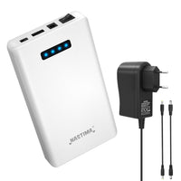 1 x RAW Customer Returns NASTIMA 12V 5200mAh 62.4Wh Lithium-ion Battery Power Bank with 12V Output 9V DC and 5V USB Dual Output for LED Strips, CCTV Cameras, Camcorders, Binoculars etc, with Charger - RRP €49.99