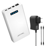 1 x RAW Customer Returns NASTIMA 12V 5200mAh 62.4Wh Lithium-ion Battery Power Bank with 12V Output 9V DC and 5V USB Dual Output for LED Strips, CCTV Cameras, Camcorders, Binoculars etc, with Charger - RRP €49.99