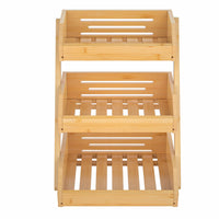 1 x RAW Customer Returns CALM COZY Fruit Basket Bamboo, 3-Tier Fruit and Vegetable Storage Fruit Bowl, Perfect for Kitchen Countertop, Home Decorative Storage - RRP €40.7