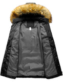 1 x RAW Customer Returns SZORY Women s Winter Coat Warm Parka Jacket with Removable Thick Faux Fur Hood Black, XXL  - RRP €94.98