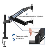 1 x RAW Customer Returns Bee Elf monitor mount, for 17-32 inch screens monitor mount for 2 monitors, screen mount tiltable swiveling, supports VESA 75 100 mm, load capacity 9 kg - RRP €66.9