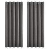 1 x RAW Customer Returns Deconovo Blackout Curtains with Eyelets Bedroom Curtain Opaque, 183 x 168 cm Height x Width , Dark Grey, Set of 2 - RRP €57.49