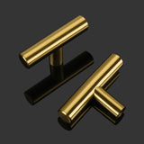 1 x RAW Customer Returns LONTAN 15 pieces T furniture knobs gold bar handles, knob gold dresser knobs drawer knobs golden knobs cabinet knobs stainless steel - RRP €16.99