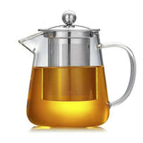 1 x RAW Customer Returns TAMUME Glass Teapot with Stainless Steel Strainer for Easy Pouring 750ML  - RRP €20.06