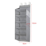 1 x RAW Customer Returns KEEGH Over the Door Shoe Organizer Door Shoe Rack with 6 Deep Pockets for 12 Pairs of Shoes, Hanging Shoe Cabinet for Sneakers, Boots, Gray - RRP €21.99