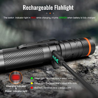 1 x RAW Customer Returns NICRON B75 LED Flashlight Rechargeable UV Light, 1000 Lumen 395nm 2 in 1, 90 Degree Rotatable Head, Waterproof for Outdoor Hiking Urine Oil Detector with Magnet - RRP €51.99