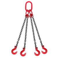 1 x RAW Customer Returns BriSunshine G80 chain sling heavy duty manganese steel sling chain 4 strand crane chain for lifting, with 6.4T load capacity 8mmx1.45m  - RRP €129.99