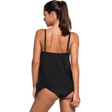 1 x RAW Customer Returns Syrads Women s Mesh Tankini Sets Swimwear 2 Pieces Swimsuit Swimming Costume with Briefs - RRP €28.89