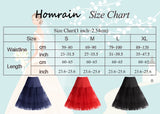 1 x Brand New Homrain 1950 Petticoat Vintage Retro Underskirt Hoop Skirt Underskirt Crinoline for Rockabilly Dress Festive Ladies Skirt Coral S - RRP €27.6