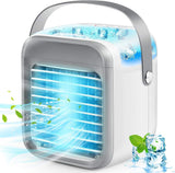 1 x RAW Customer Returns Mobile air conditioning, mobile air conditioning with 300ml water tank, air cooler with water cooling, air conditioning without exhaust hose with 7 colored night light for picnic, office, bedroom - RRP €39.31