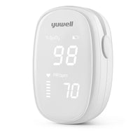 1 x RAW Customer Returns yuwell pulse oximeter, fingertip oxygen saturation meter with heart rate measurement, pulse rate monitoring oximeter, batteries included YX102  - RRP €21.99