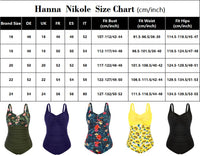 1 x RAW Customer Returns Hanna Nikole Women s Plus Size Monokinis Beachwear Sleeveless Stylish One Piece Swimsuit Olive Green Flower 46 - RRP €41.4