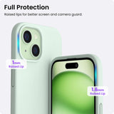 1 x RAW Customer Returns ORNARTO compatible with iPhone 15 Plus silicone case 6.7 inches, thin iPhone 15 Plus mobile phone case made of liquid silicone, scratch-resistant and shockproof protective iPhone 15 Plus case 2023 - light green - RRP €13.1