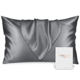 1 x RAW Customer Returns Joyhabit silk pillowcase 40x80, 100 organic mulberry silk from nature, silver gray, soft and breathable for skin protection, freedom from sweat while sleeping - RRP €25.99