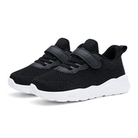 1 x RAW Customer Returns Fudaolee Unisex children s trainers boys sports shoes breathable running shoes girls lightweight trainers non-slip indoor shoes leisure fitness shoes B-black 34 EU 35 CN - RRP €32.26