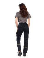 1 x RAW Customer Returns DINOZAVR Fortum work trousers women - workwear women construction site - cargo trousers women with Cordura - black 36 - RRP €39.31