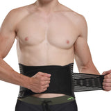 1 x RAW Customer Returns Rhinocerosdance back brace with support struts and adjustable tension straps and breathable, back support belt for relieving pain, lumbar support, for the perfect fit M, L, XL  - RRP €16.7