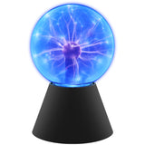 1 x RAW Customer Returns Comely Plasma Ball 5 Inch, Plasma Lamp Magic Plasma Lamp Touch Sensitive and Sound, Novelty Light Night Lights for Kids Gifts Holiday Decoration, Blue - RRP €27.22