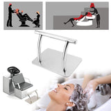 1 x RAW Customer Returns Footrest Hairdresser Salon, Stainless Steel Footrest Mobile Foot Pedal Footrest Hairdressers Barber Chair Salon Equipment Footrest, For Barbershop Salon Pedicure Chair Silver For Beauty Spa Nail Massage - RRP €41.69