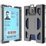 1 x RAW Customer Returns GOVO ID card holder - without clip version - durable polycarbonate ID card holder for 1 to 4 cards, skin-colored - RRP €13.1