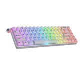 1 x RAW Customer Returns Ranked Master M65 HE 65 Rapid Trigger Technology Magnetic Mechanical Gaming Keyboard 68 Keys RGB LED for PC Mac Gamers US Layout POM Dye Sub, Clear Switch  - RRP €166.62