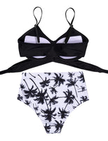 1 x RAW Customer Returns UMIPUBO Bikini Women s High Waist Push Up Swimsuit Adjustable Crossover Back Ties-up Bikini Set Large Breasts Two-Piece Beach Bikini Black-B,XL  - RRP €36.99