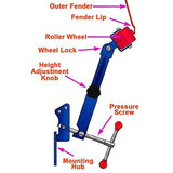 1 x RAW Customer Returns FreeTec Fender Roller Repair Tool, with Distance Rings, for Cars - RRP €59.95