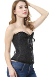 1 x RAW Customer Returns Everbellus Women s Heart-shaped Corset Bustier, Shaping, Slimming, Elegant Corset Black Medium - RRP €24.99