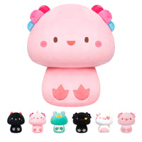 6 x Brand New Mewaii 36CM Plush Pillow Kawaii Toys for Girls Plush Pillow Kawaii Animals Toys Soft Hug Mushroom Shaped Cushion Toy Gift for 3 Years and Up - RRP €122.4