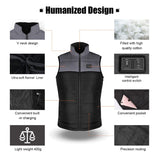 6 x Brand New AFUNSO Heated Vest for Men Women, Winter Lightweight Motorcycle Heated Jacket USB Electric Temperature Control with Heated Collar Battery Not Included 5V 2A Output or Above  - RRP €243.06