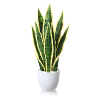 1 x RAW Customer Returns SOGUYI artificial plant 40cm artificial plants in pot for indoor decor artificial plant Sansevieria home desk bathroom bedroom living room decoration 1 pack  - RRP €25.2