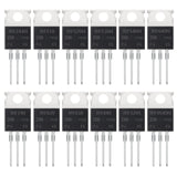 1 x RAW Customer Returns AUKENIEN Mosfet Transistor 12 Values 60pcs IRFZ44N IRF510N IRF520N IRF530N IRF540N IRF640N IRF740 IRF820 IRF830 IRF840 IRF3205 IRF9540N TO-220 IRF Mosfet Power Transistors - RRP €22.99