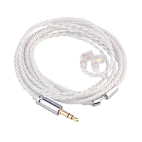 1 x RAW Customer Returns LINSOUL Tripowin Solstice 26AWG Silver Plated Copper HiFi IEM Cable for In-Ear Monitor KZ ZS10 PRO ZSN PRO - RRP €21.17