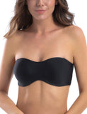 1 x RAW Customer Returns MELENECA Women s Strapless Bra - Underwire, Without Inserts, Plus Size Minimizer Bandeau Bra Black 70B - RRP €29.99