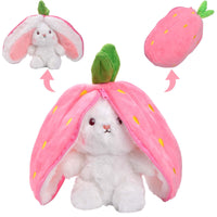 1 x Brand New Pipihome Cute Bunny Doll Toy, Floppy Ear Rabbit Plushie with Strawberry Plush Toy Gifts for Kids Strawberry Bunny1  - RRP €19.2