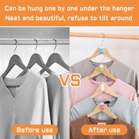 33 x Brand New Clothes hanger connecting hooks, Waldspring space-saving clothes hangers connecting hooks 60 pieces, clothes hangers space-saving, hanging hooks for clothes hangers, closet helper clothes hangers - RRP €265.65