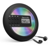 1 x RAW Customer Returns Hernido Portable CD Player for Car, Compact CD Player with FM Transmitter, USB Rechargeable Discman with Headphones, Shockproof Resume Play Walkman CD Player - RRP €49.95