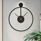 1 x RAW Customer Returns HAITANG Modern Decorative Wall Clock for Living Room Battery Operated Wall Clocks Non Ticking Silent Movement Round Metal Wall Clocks for Bedroom Kitchen Study Office Home Decoration,30 CM - RRP €25.99