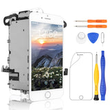 1 x RAW Customer Returns Yodoit Display for iPhone 7 LCD with Home Button 4.7 , Front Camera, Ear Speaker, Sensor Cable and Touch Digitizer Complete Assembly Repair Tool Kit White  - RRP €39.49