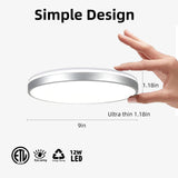 1 x RAW Customer Returns Horevo 24W LED ceiling light with remote control and Bluetooth speaker, 2000 lumens 30cm dimmable ceiling lights for living room, living room, children s room, bedroom - RRP €45.99